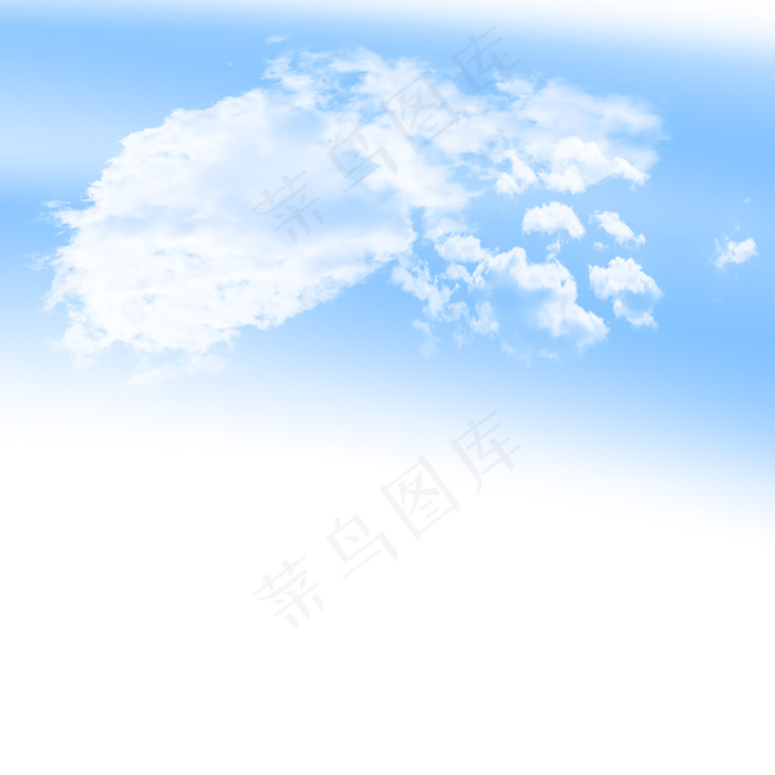 蓝天白云效果元素,免抠元素(2000*2000px)psd模版下载