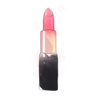 美妆节小清新水彩风女生口红免扣