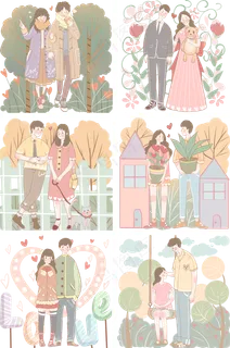 爱心情侣粉色甜甜圈