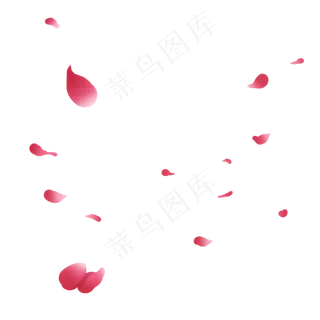粉色免扣飞舞的玫瑰花瓣