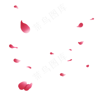 粉色免扣飞舞的玫瑰花瓣