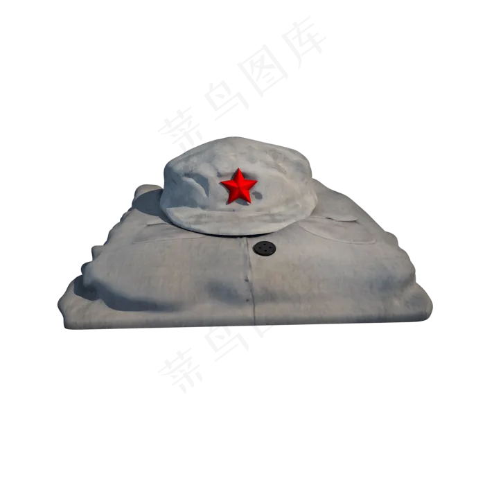 红军服装png图(2000X2000(DPI:300))psd模版下载