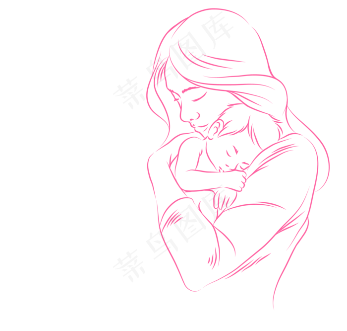 浓情母爱拥抱(2800*1950px 300 dpi )ai矢量模版下载