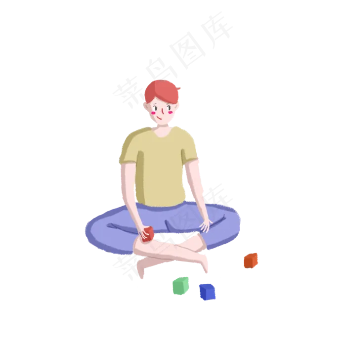 玩玩具的小男孩PNG(2000X2000(DPI:300))psd模版下载