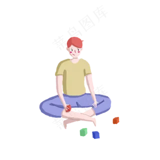 玩玩具的小男孩PNG