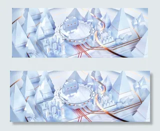 C4D风格小清新电商展台