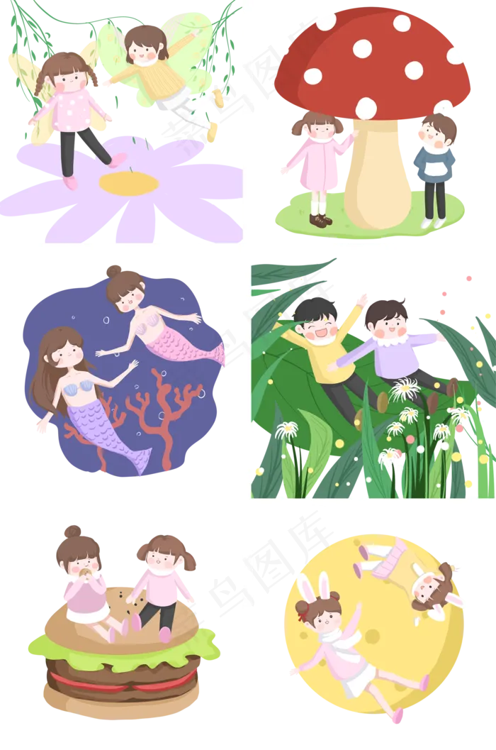 孩子奇迹梦幻世界(2000X3020(DPI:300))psd模版下载