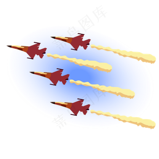 八一建军节空军战斗机,免抠元素