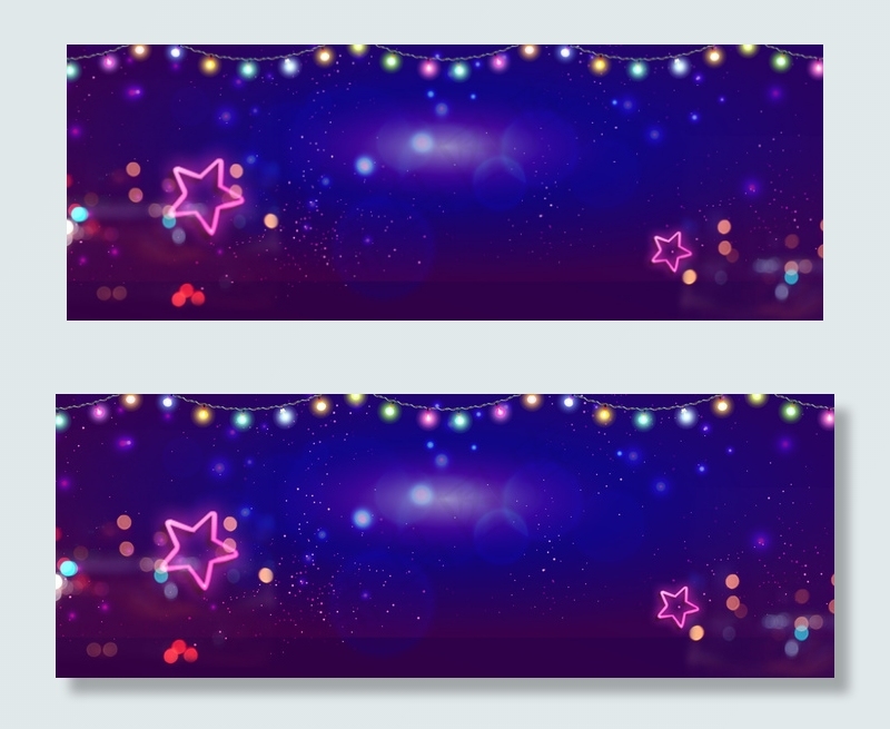 蓝色渐变时尚霓虹灯酷炫nner背景图片素材