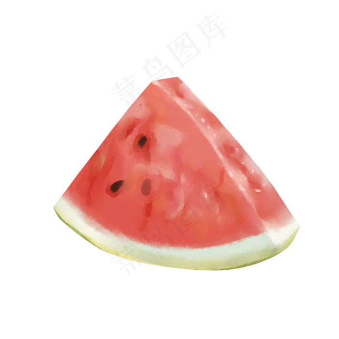 一块粉红色的写实西瓜(3000X3000(DPI:300))psd模版下载
