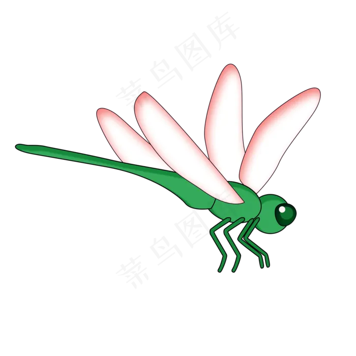 卡通蜻蜓png素材(2000X2000(DPI:300))psd模版下载