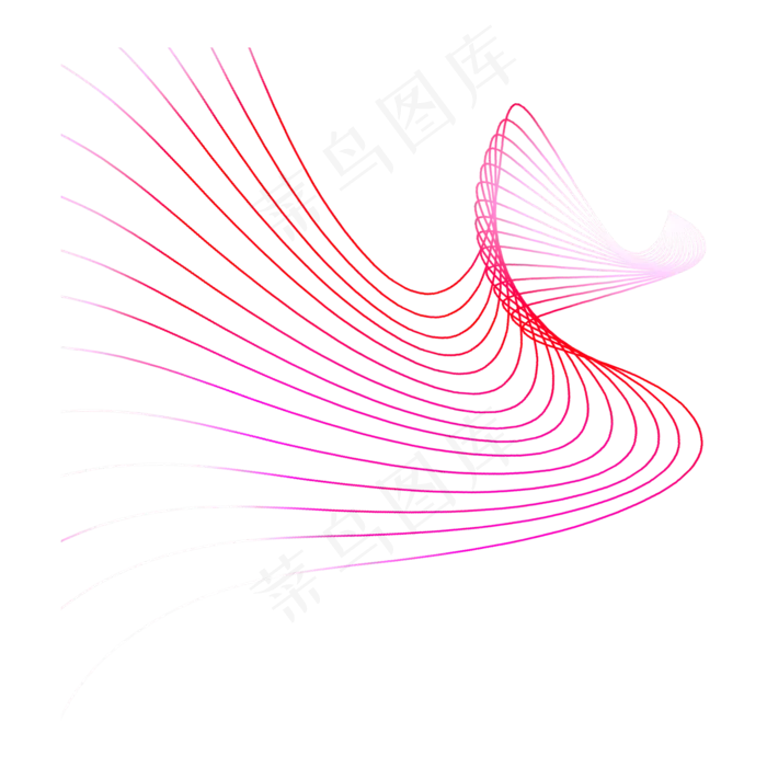 散射波浪线,免抠元素(2000*2000px 300 dpi )psd模版下载