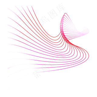 散射波浪线,免抠元素