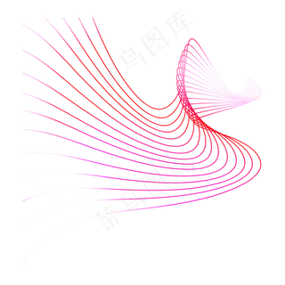散射波浪线,免抠元素