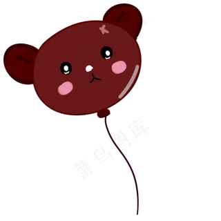 儿童节玩具小熊气球手绘