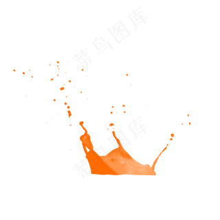 果汁橙汁飞溅,免抠元素