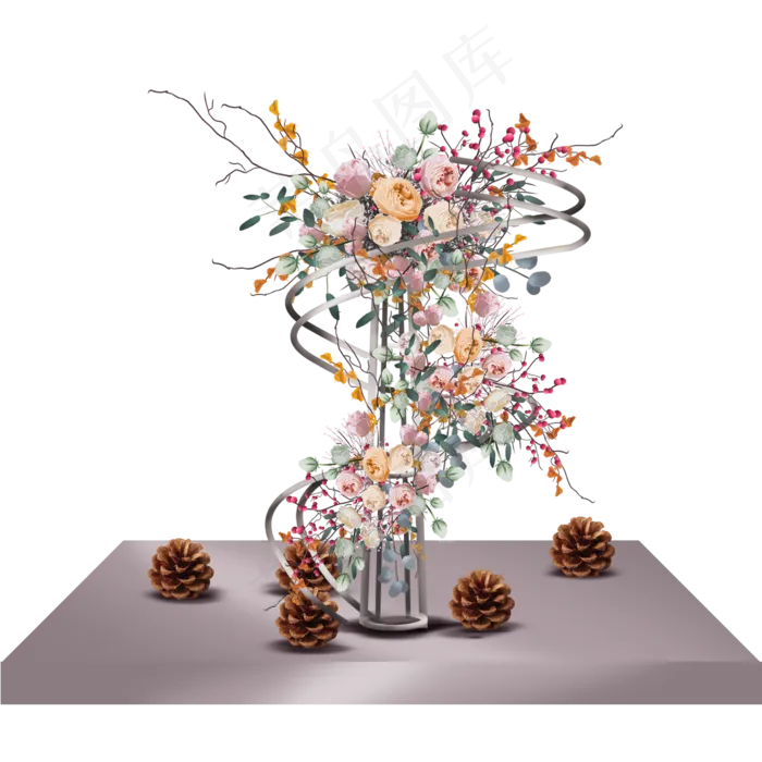 仿真干花(2717X2717(DPI:300))psd模版下载