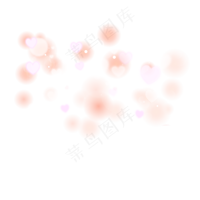 情人节浪漫爱心漂浮元素