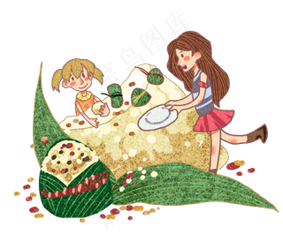 姐妹一起过端午节