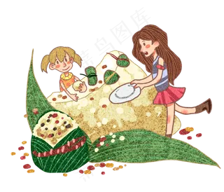 姐妹一起过端午节