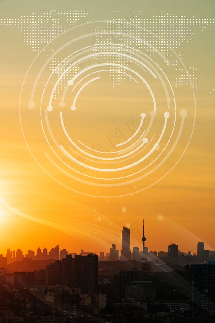 城市杂志大气背景