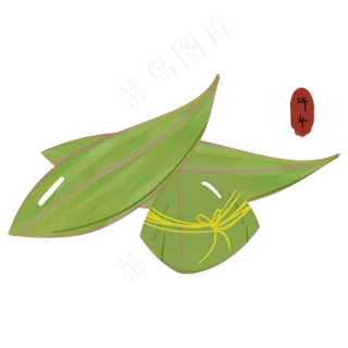 端午习俗吃粽子手绘