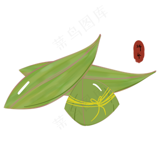 端午习俗吃粽子手绘