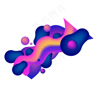 618电商流体渐变酷炫免扣素材
