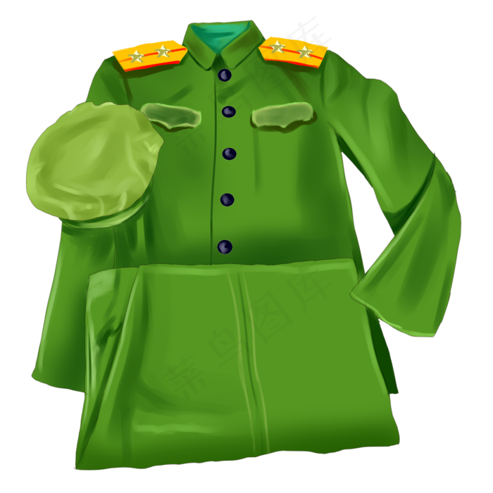 两颗星军装插图