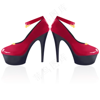 三八妇女节卡通手绘女王女神鞋之,免抠元素
