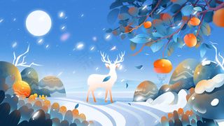 24节气霜降冬天立冬冬至