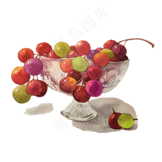 水果甜蜜彩色葡萄提子缤纷夏日解