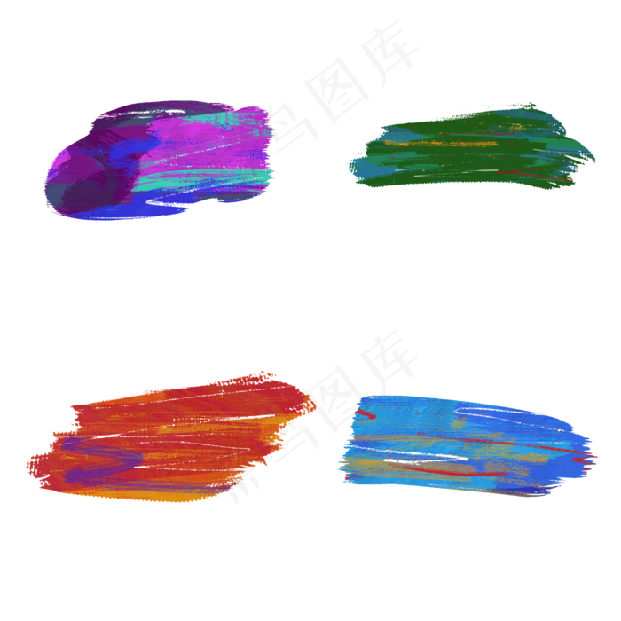 油画笔刷笔触合集(2000X2000(DPI:300))psd模版下载