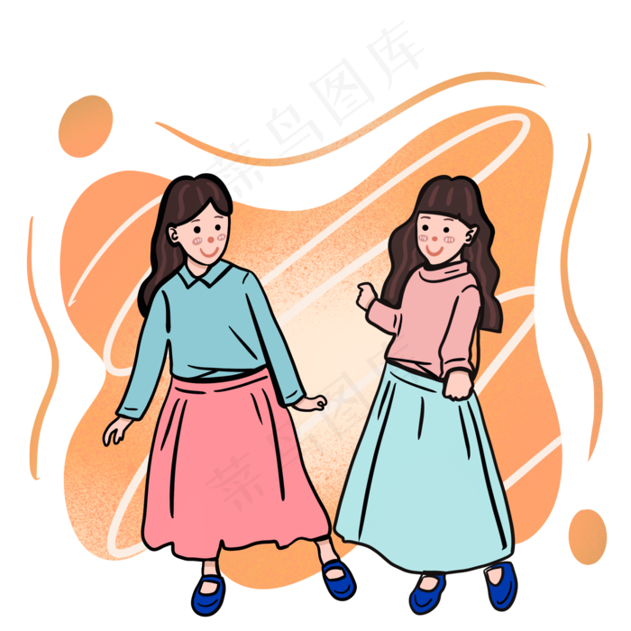 儿童节汉服小朋友(2000X2000(DPI:300))psd模版下载