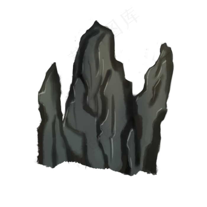 清明节山水png素材