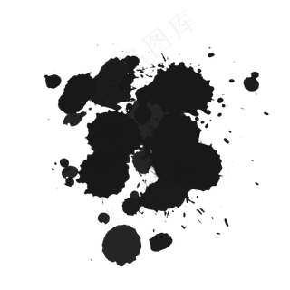 喷溅的水墨