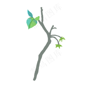 春天发芽的树枝下载