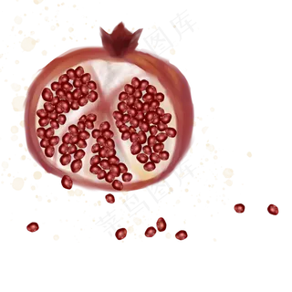 卡通的石榴免抠图