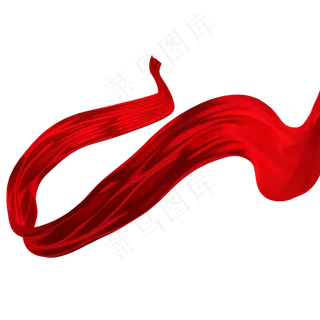 红色丝绸盛大开业,免抠元素