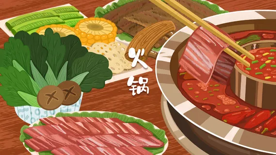 中国美食四川麻辣火锅 中国美食四川麻辣火锅
