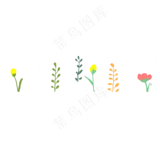 卡通鲜花
