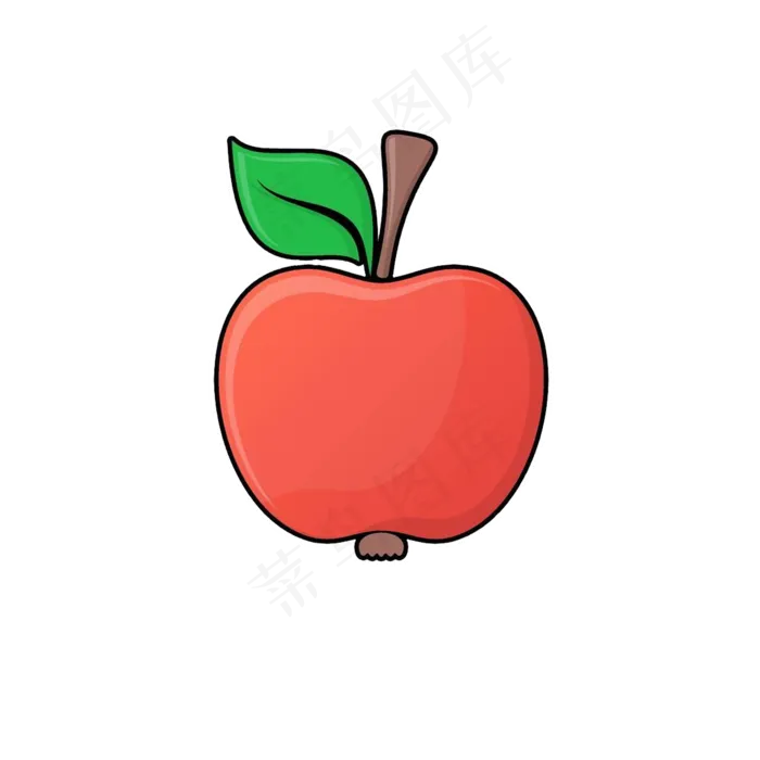 水果类装饰图案创意苹果(2000X2000(DPI:299))psd模版下载