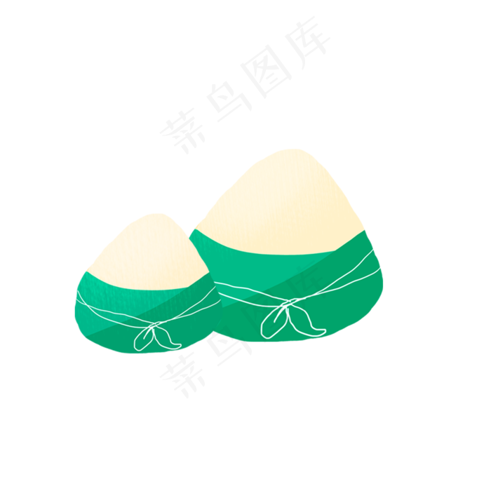 手绘端午节美味粽子