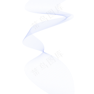 端午节蓝色花纹绸带