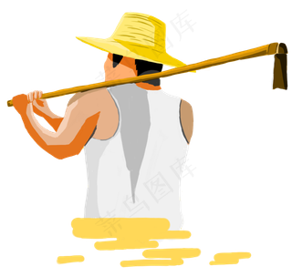 手绘劳动节装饰素材