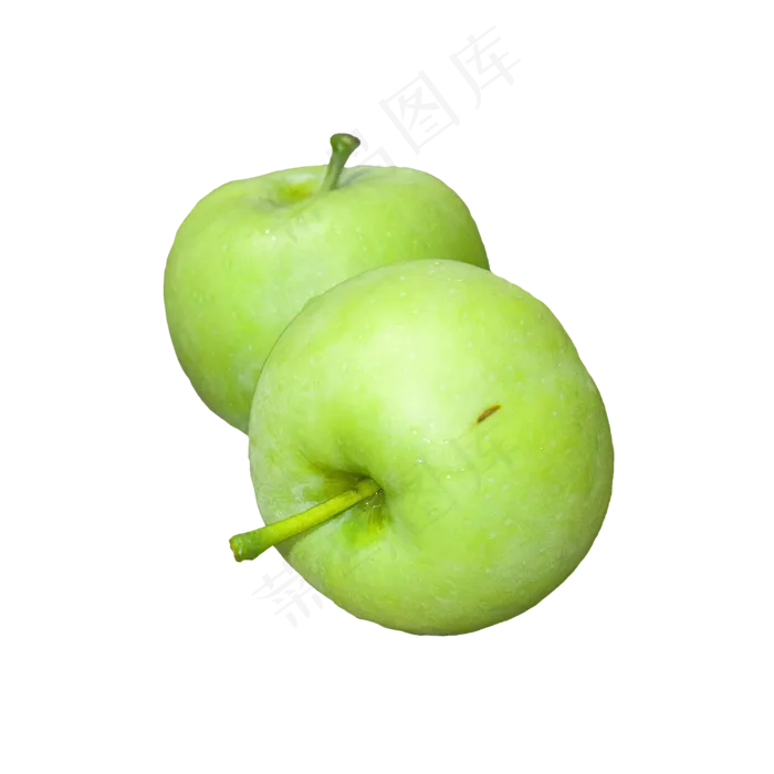 2个青苹果(2000*2000px 300 dpi )