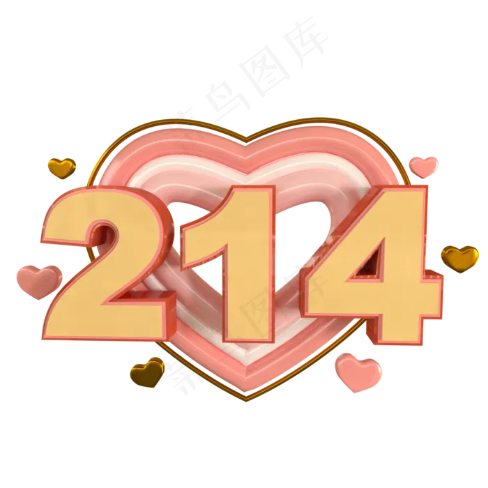 c4d立体214免费下载,免抠元素(3000*3000px 300 dpi )