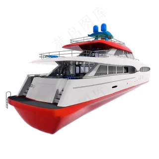 立体质感轮船png图,免抠元素