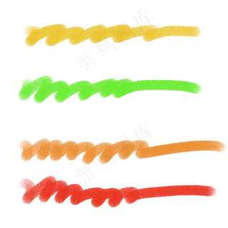 彩色粉笔刷效果