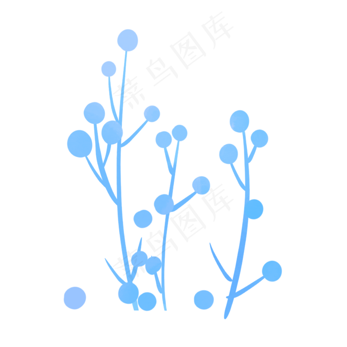 卡通植物装饰(2000X2000(DPI:300))psd模版下载